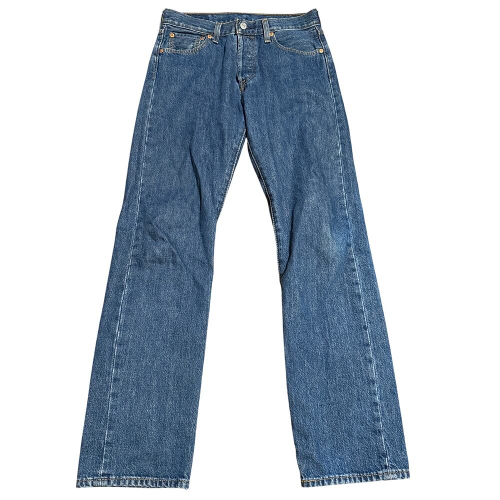 Levi's 501 Original Fit Button Fly Straight Leg Jeans, 100% Cotton, Men's 30x32